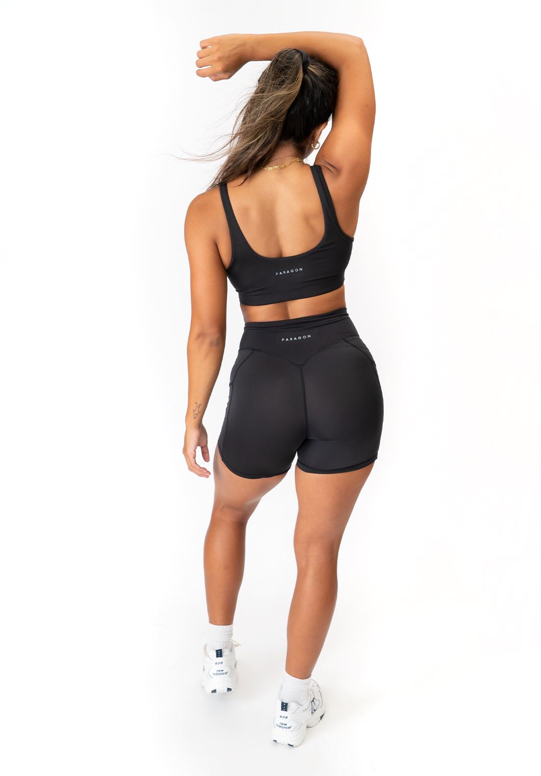 High Rise Naked Pocket Short 5" Black Shorts Paragon Fitwear 