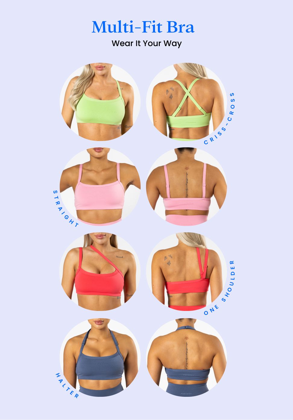 Reluna™ Multi-Fit Bra Paradise Sports Bras Paragon Fitwear 