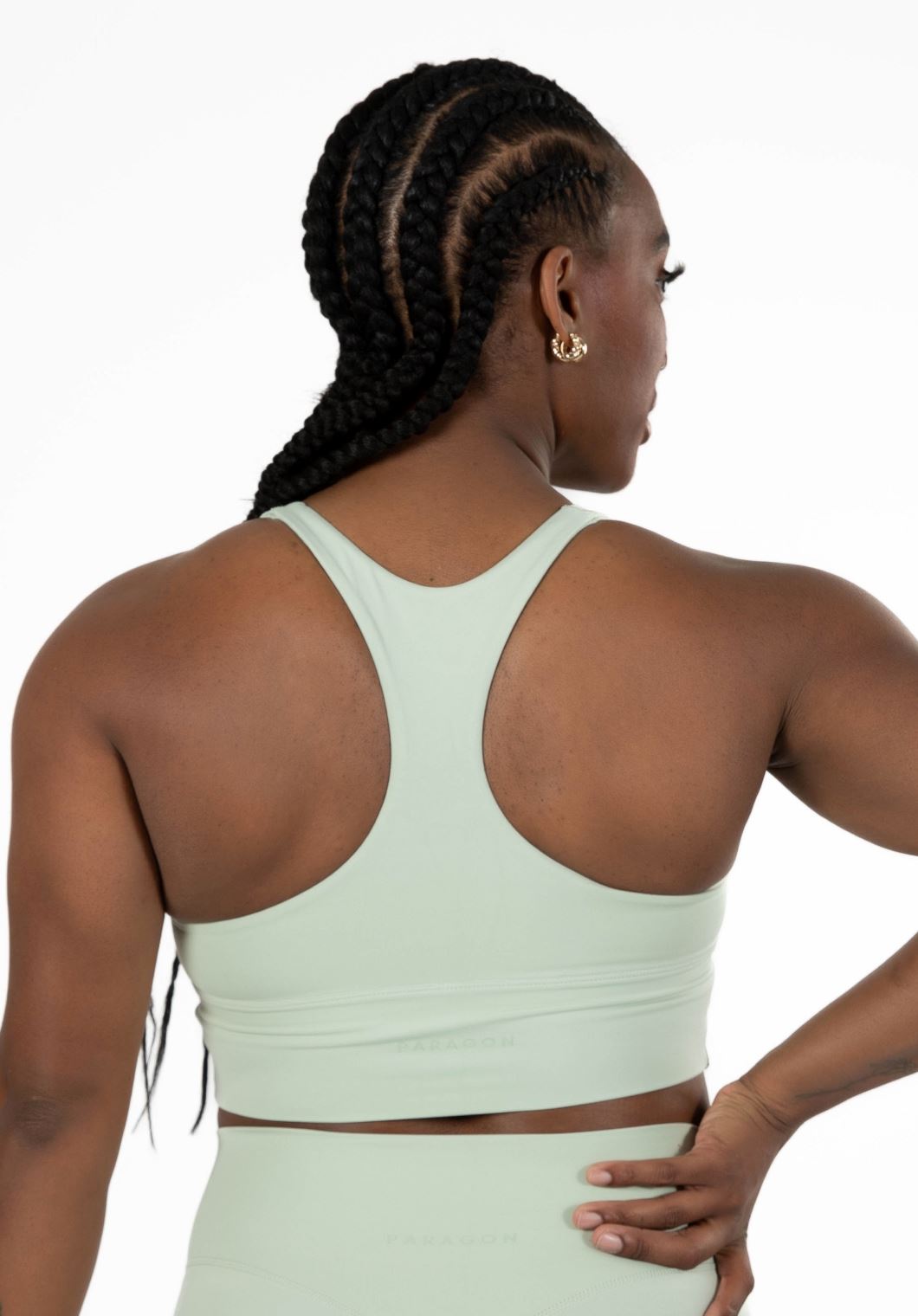 Reluna Ruched Bra Sage Sports Bras Paragon Fitwear 