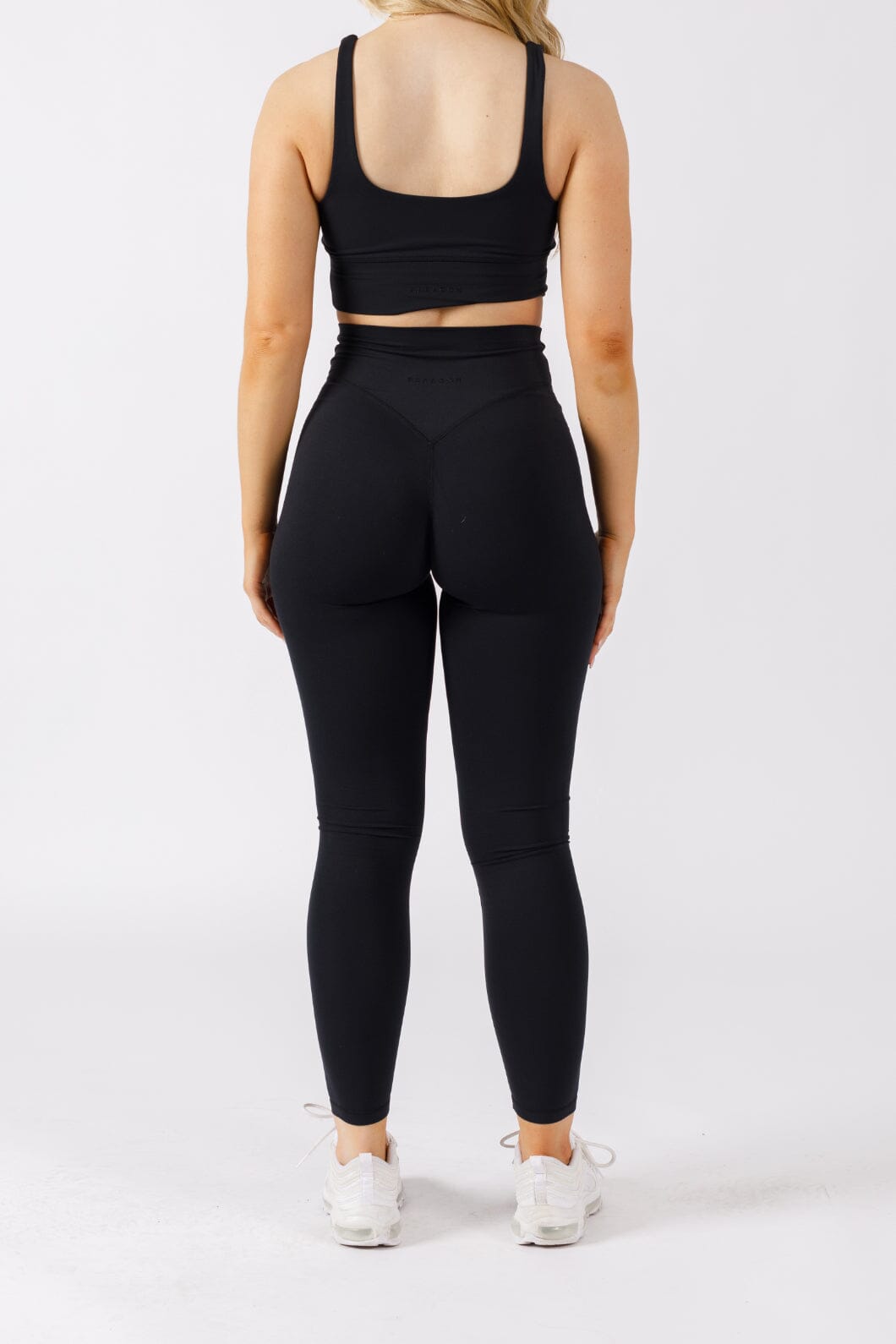 AirSilk Crossover Sculptseam™ Legging Black Leggings/Joggers Paragon Fitwear 