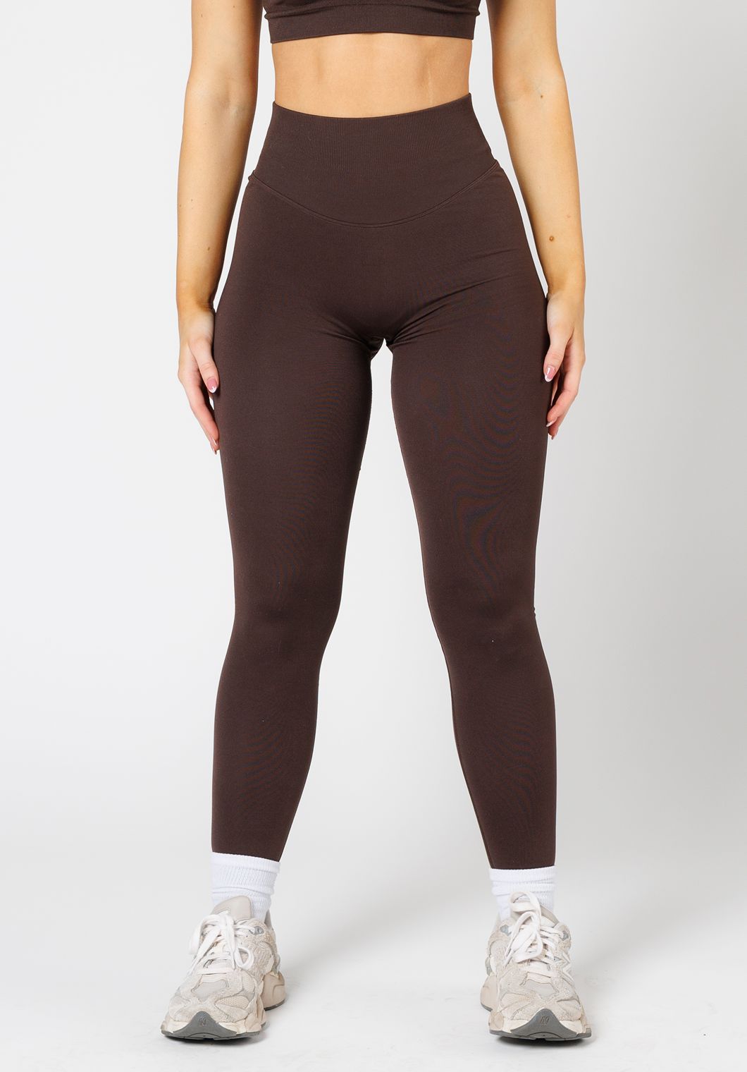 CurveFlex Hourglass Sculptseam® Plus Seamless Legging Walnut Leggings/Joggers Paragon Fitwear 