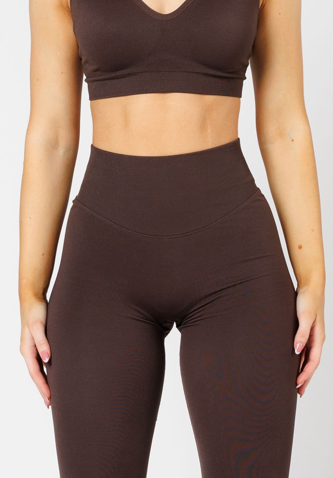 CurveFlex Hourglass Sculptseam® Plus Seamless Legging Walnut Leggings/Joggers Paragon Fitwear 