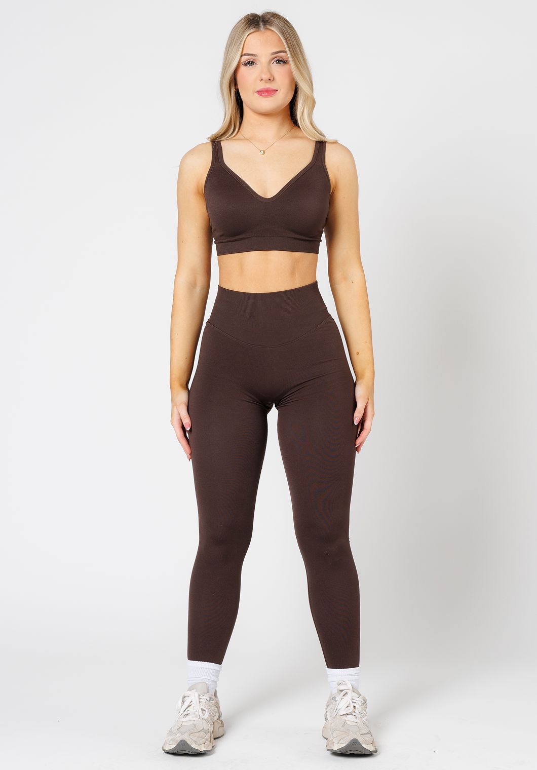 CurveFlex Hourglass Sculptseam® Plus Seamless Legging Walnut Leggings/Joggers Paragon Fitwear 