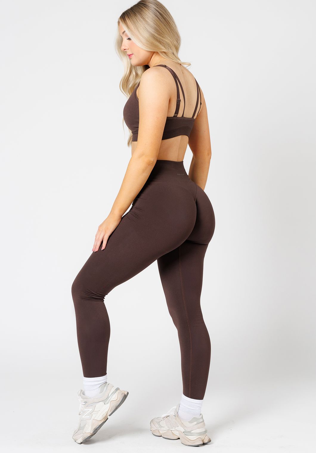 CurveFlex Hourglass Sculptseam® Plus Seamless Legging Walnut Leggings/Joggers Paragon Fitwear 