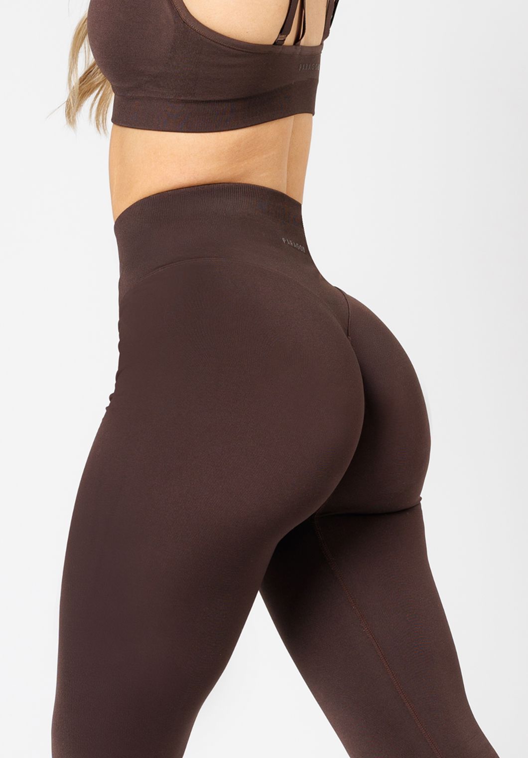 CurveFlex Hourglass Sculptseam® Plus Seamless Legging Walnut Leggings/Joggers Paragon Fitwear 