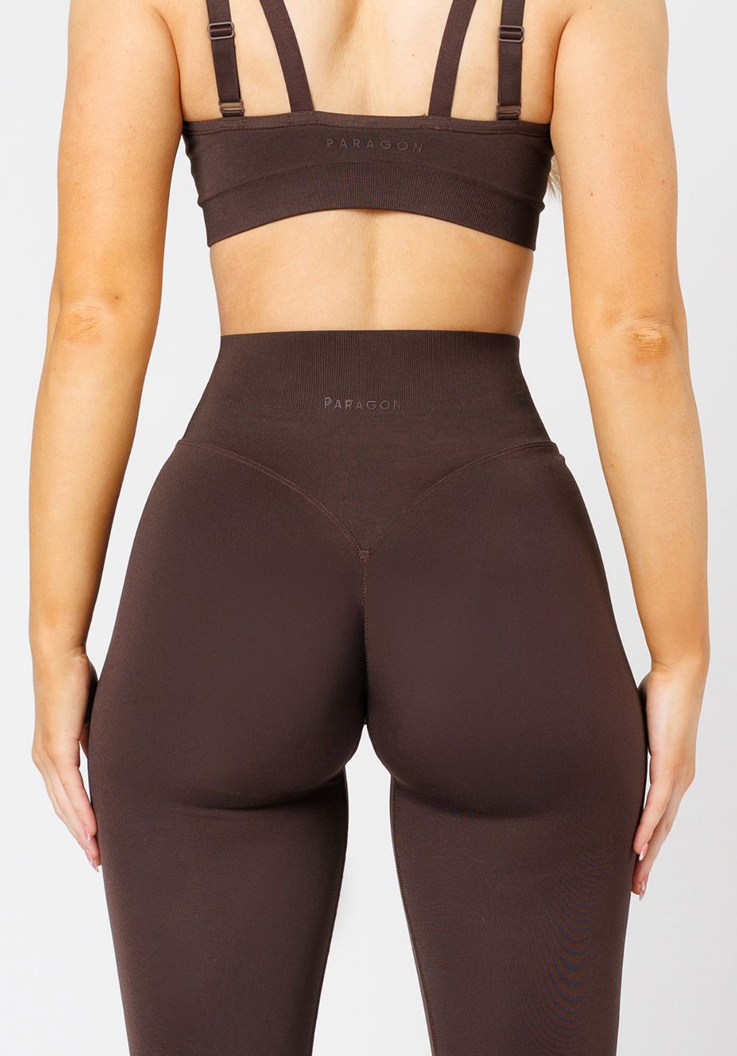 CurveFlex Hourglass Sculptseam® Plus Seamless Legging Walnut Leggings/Joggers Paragon Fitwear 