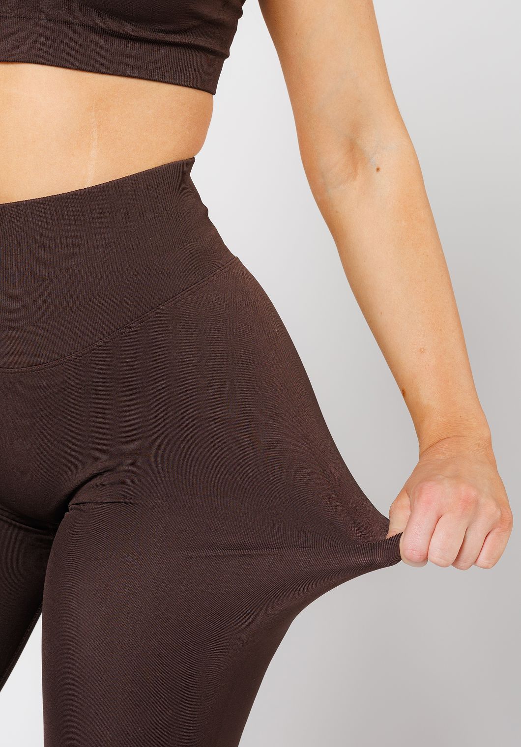 CurveFlex Hourglass Sculptseam® Plus Seamless Legging Walnut Leggings/Joggers Paragon Fitwear 
