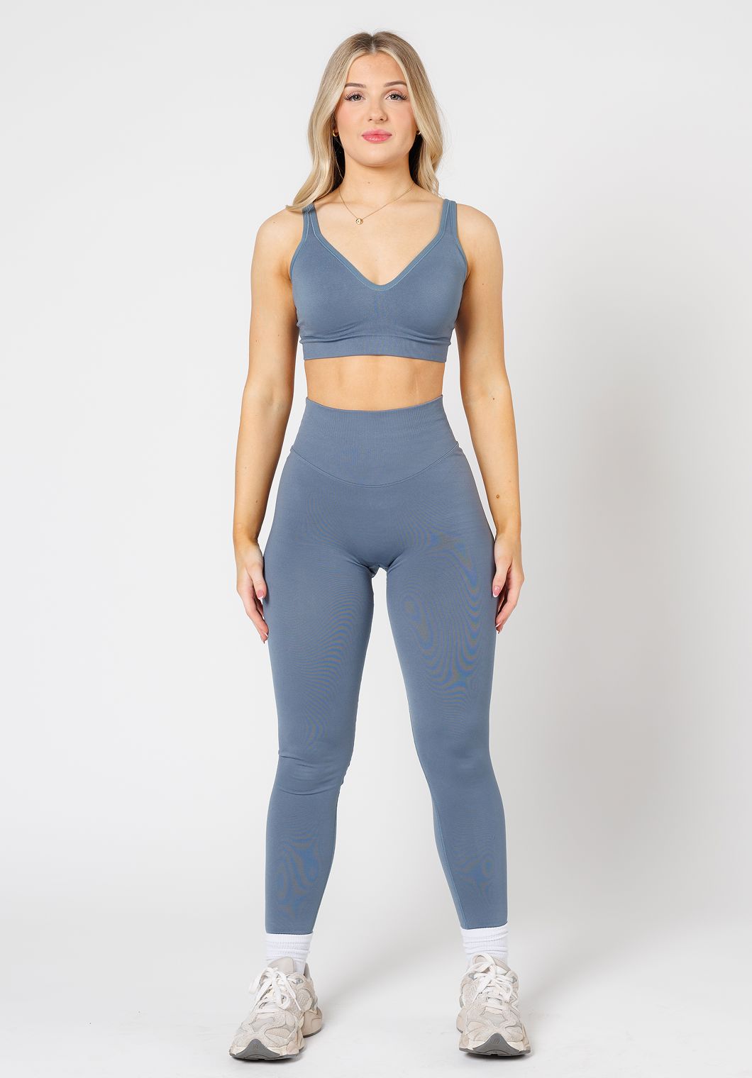 CurveFlex Hourglass Sculptseam® Plus Seamless Legging Slate Leggings/Joggers Paragon Fitwear 