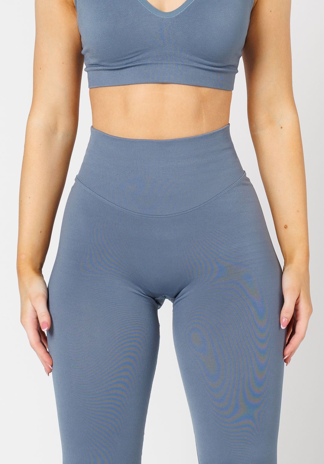 CurveFlex Hourglass Sculptseam® Plus Seamless Legging Slate Leggings/Joggers Paragon Fitwear 