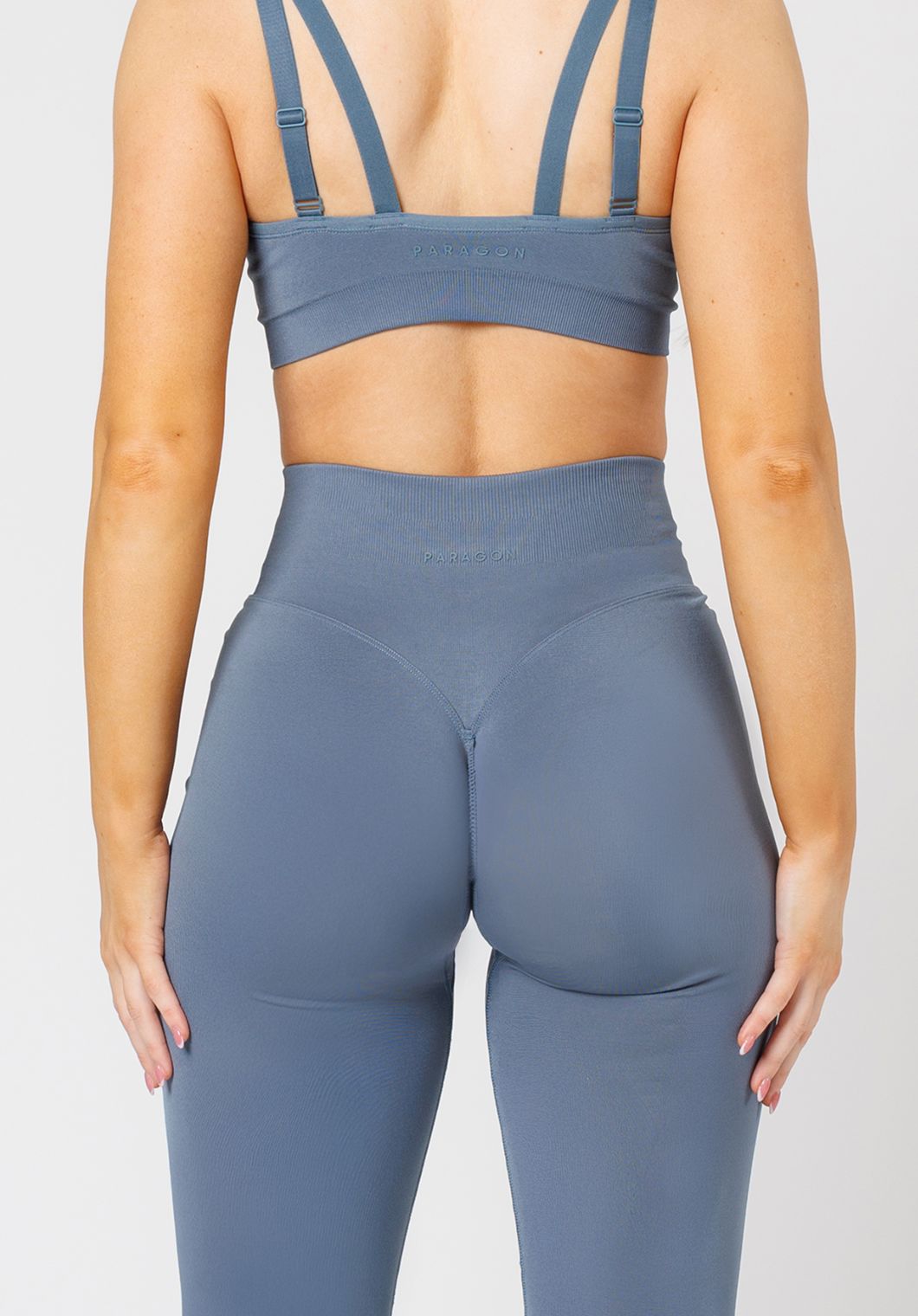 CurveFlex Hourglass Sculptseam® Plus Seamless Legging Slate Leggings/Joggers Paragon Fitwear 