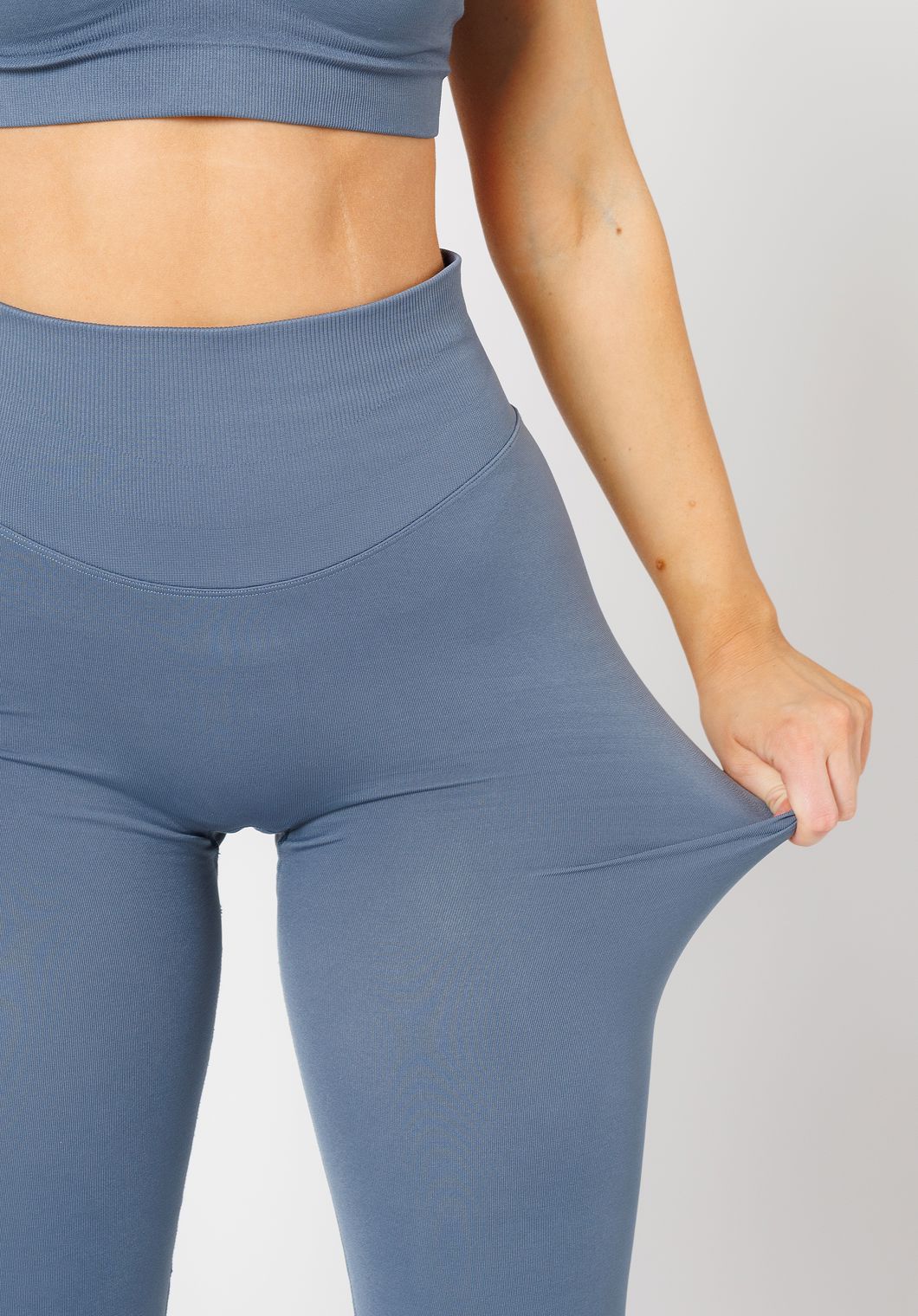 CurveFlex Hourglass Sculptseam® Plus Seamless Legging Slate Leggings/Joggers Paragon Fitwear 