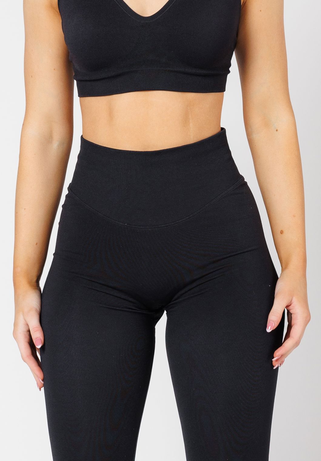 CurveFlex Hourglass Sculptseam® Plus Seamless Legging Black Leggings/Joggers Paragon Fitwear 