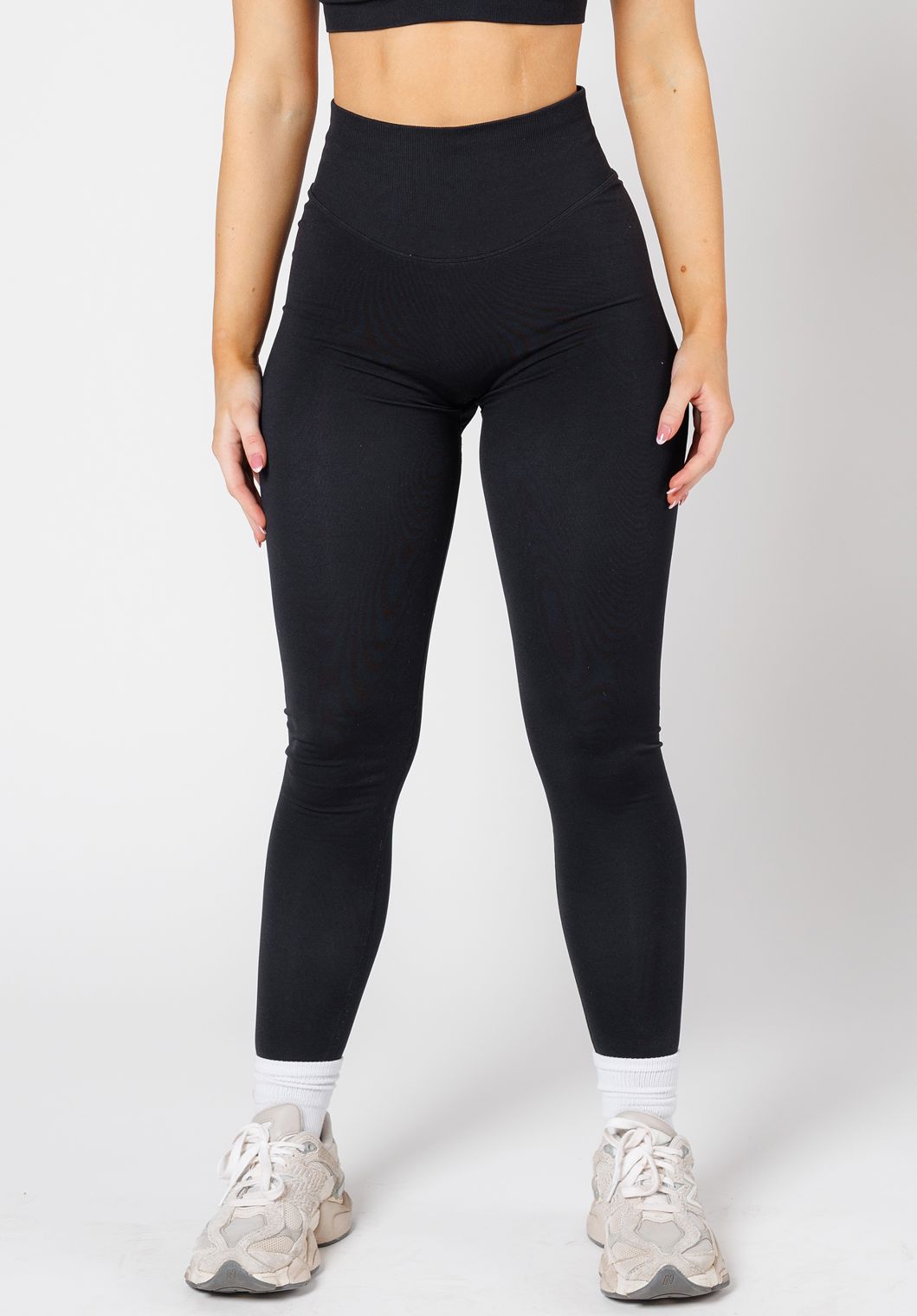 CurveFlex Hourglass Sculptseam® Plus Seamless Legging Black Leggings/Joggers Paragon Fitwear 