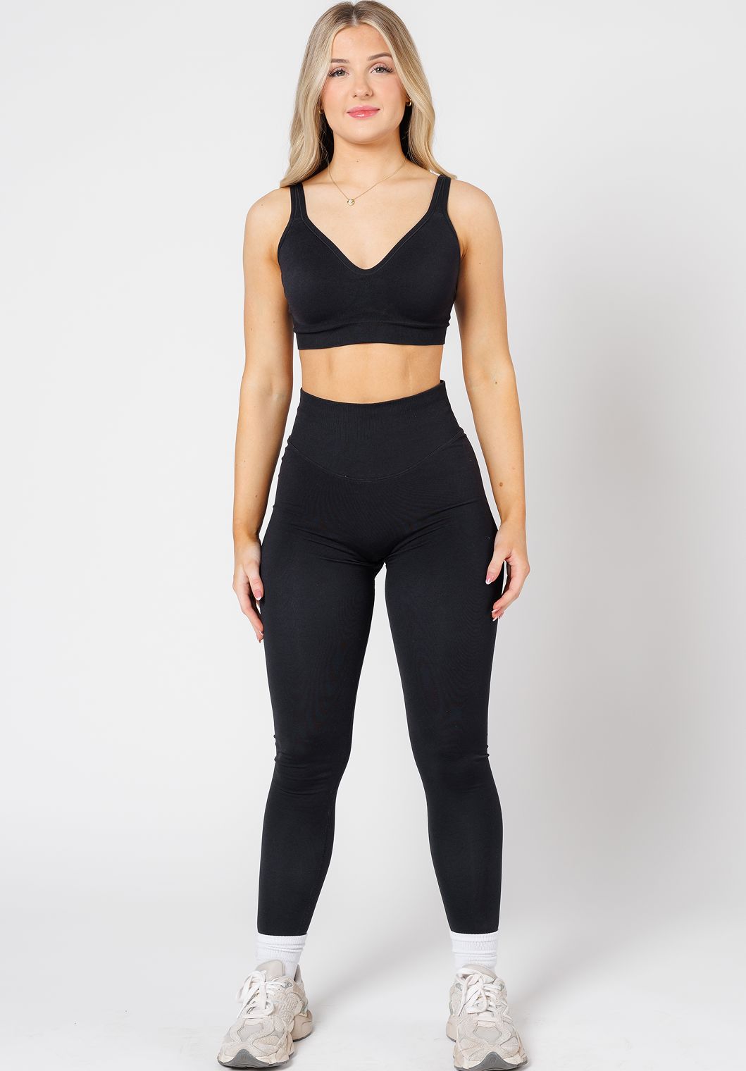 CurveFlex Hourglass Sculptseam® Plus Seamless Legging Black Leggings/Joggers Paragon Fitwear 