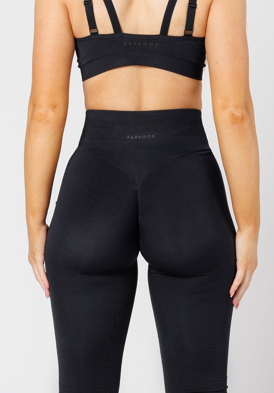 CurveFlex Hourglass Sculptseam® Plus Seamless Legging Black Leggings/Joggers Paragon Fitwear 