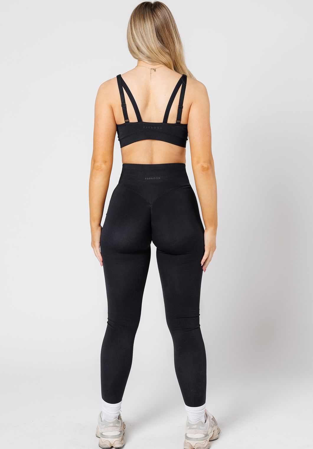 CurveFlex Hourglass Sculptseam® Plus Seamless Legging Black Leggings/Joggers Paragon Fitwear 