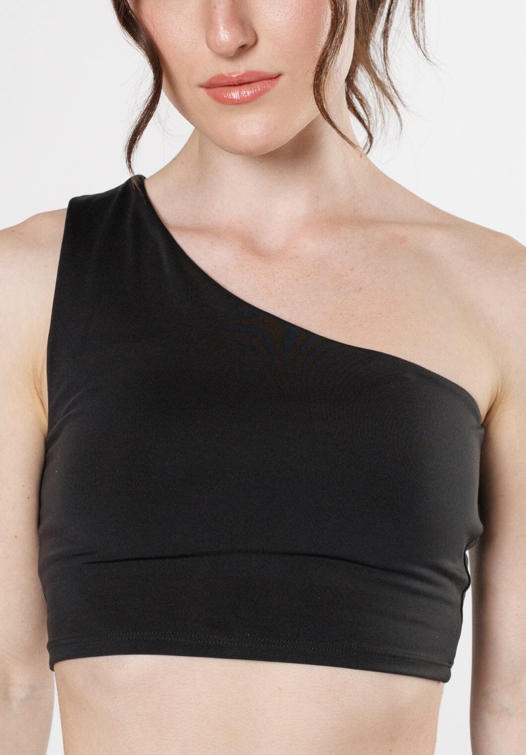 Reluna™ Single Shoulder Brami Black Sports Bras Paragon Fitwear 