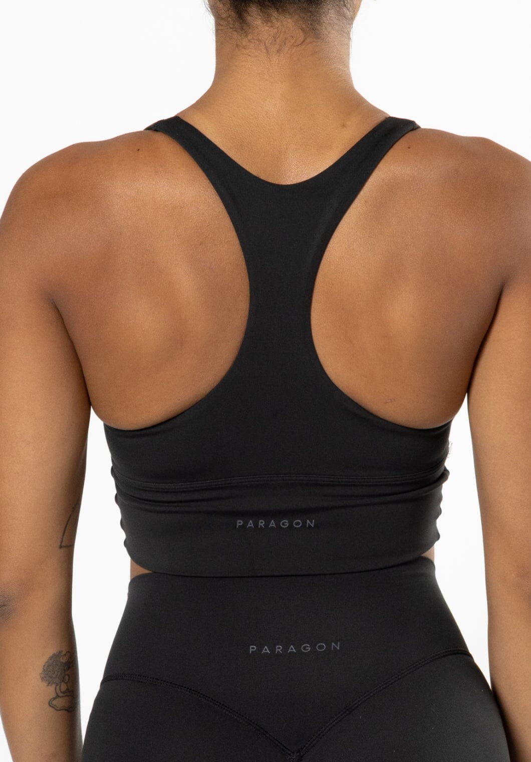 Reluna Ruched Bra Black Sports Bras Paragon Fitwear 